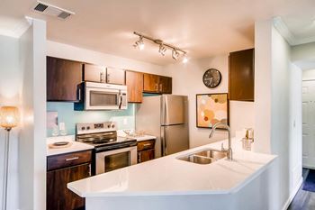 Eagles landing interior apartment kitchen